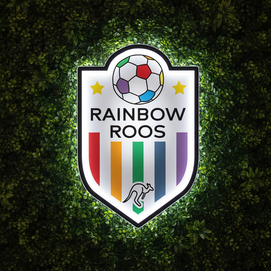 Rainbow Roos Logo LED Wall light