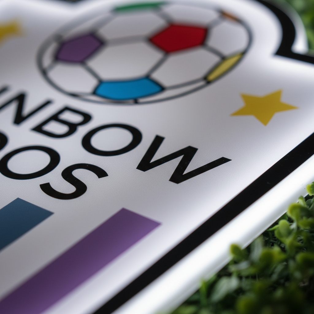 Rainbow Roos Logo LED Wall light