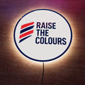 Raise The Colours logo LED Wall light