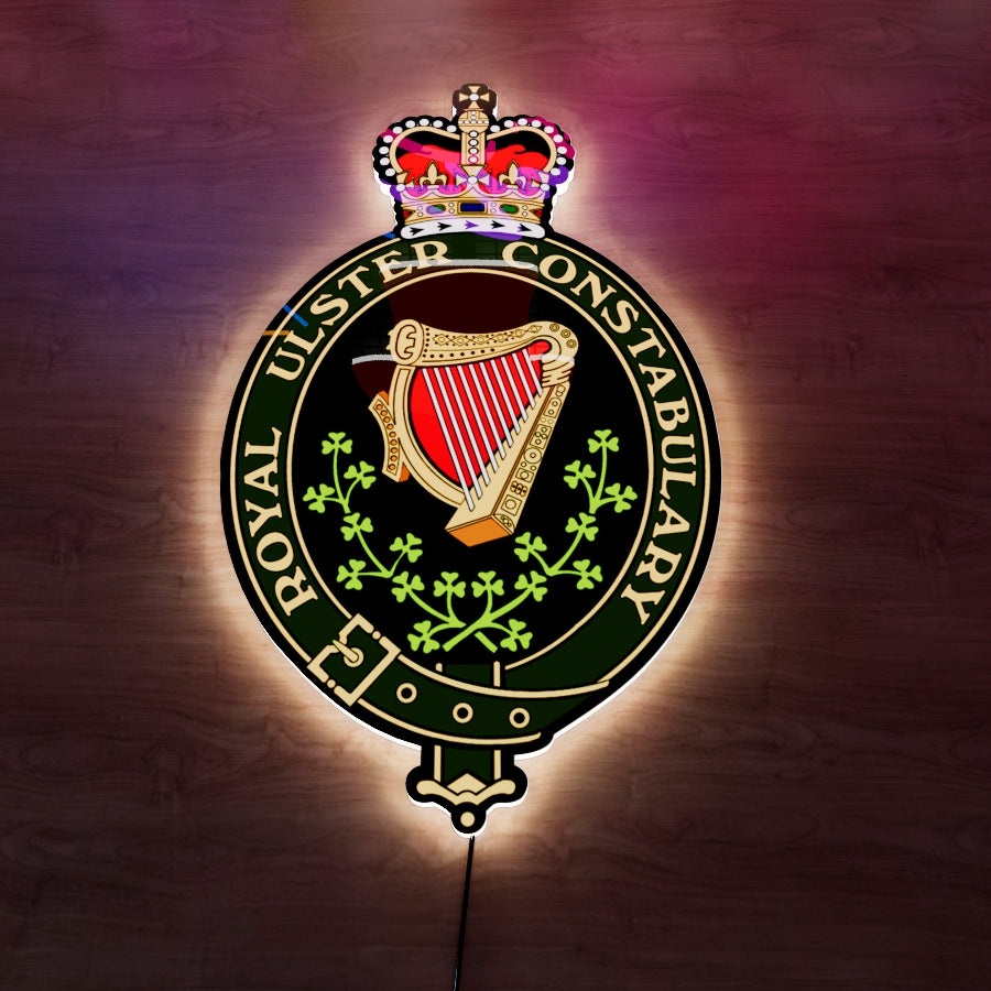 Royal Ulster Constabulary badge LED Wall light