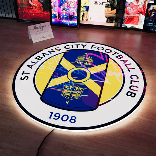 Set of 3 St. Albans City FC Logo LED 15 inches (38cm)
