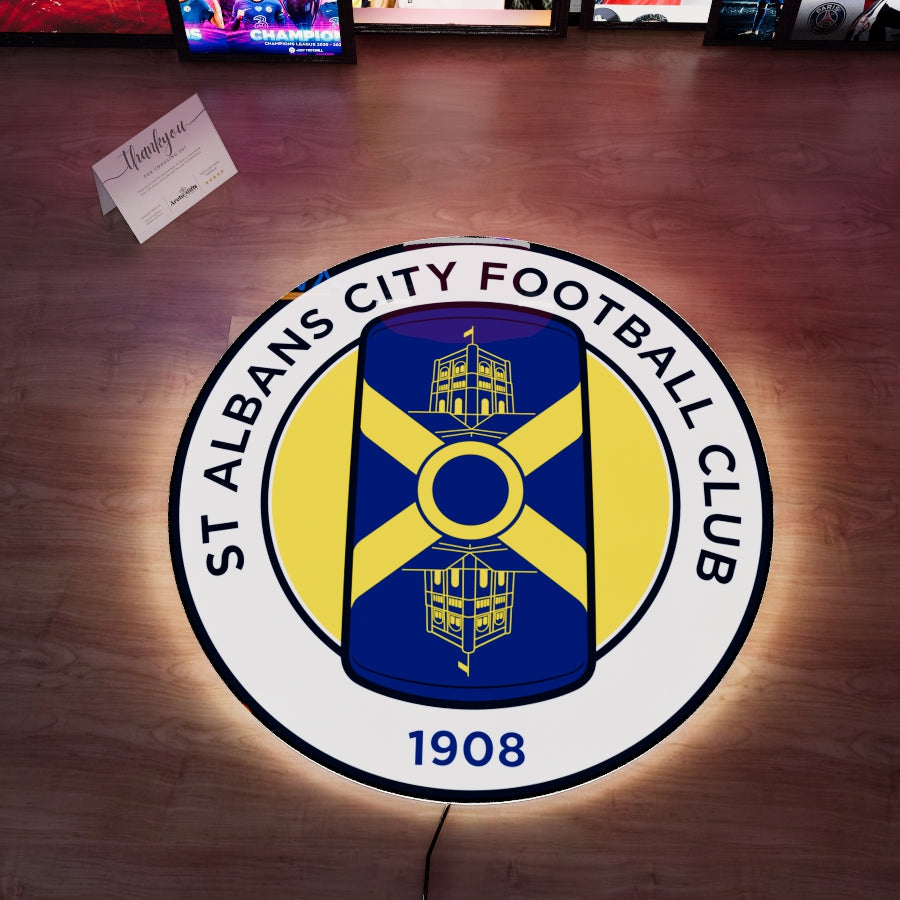 Set of 3 St. Albans City FC Logo LED 15 inches (38cm)