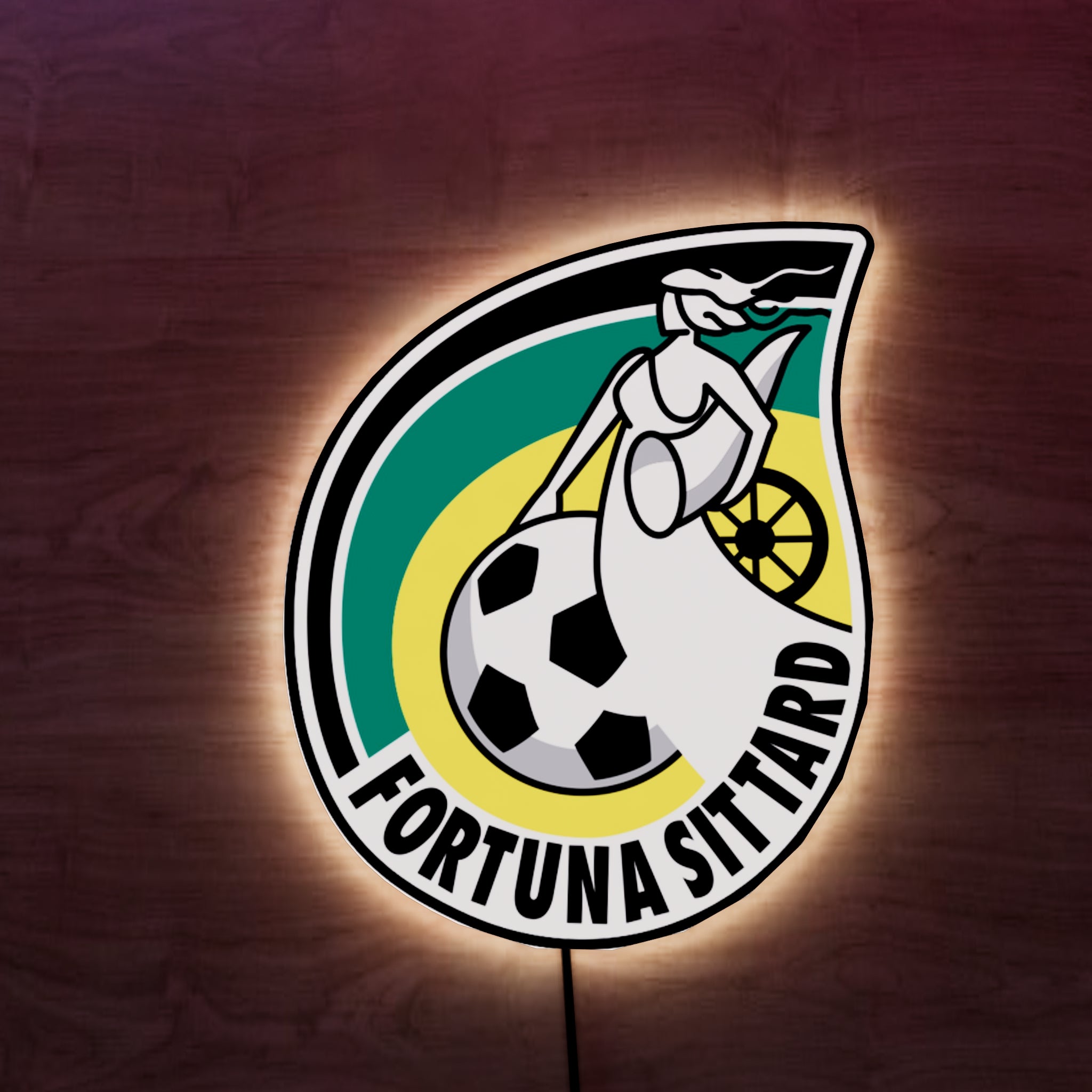 Sittard FC logo LED Wall light