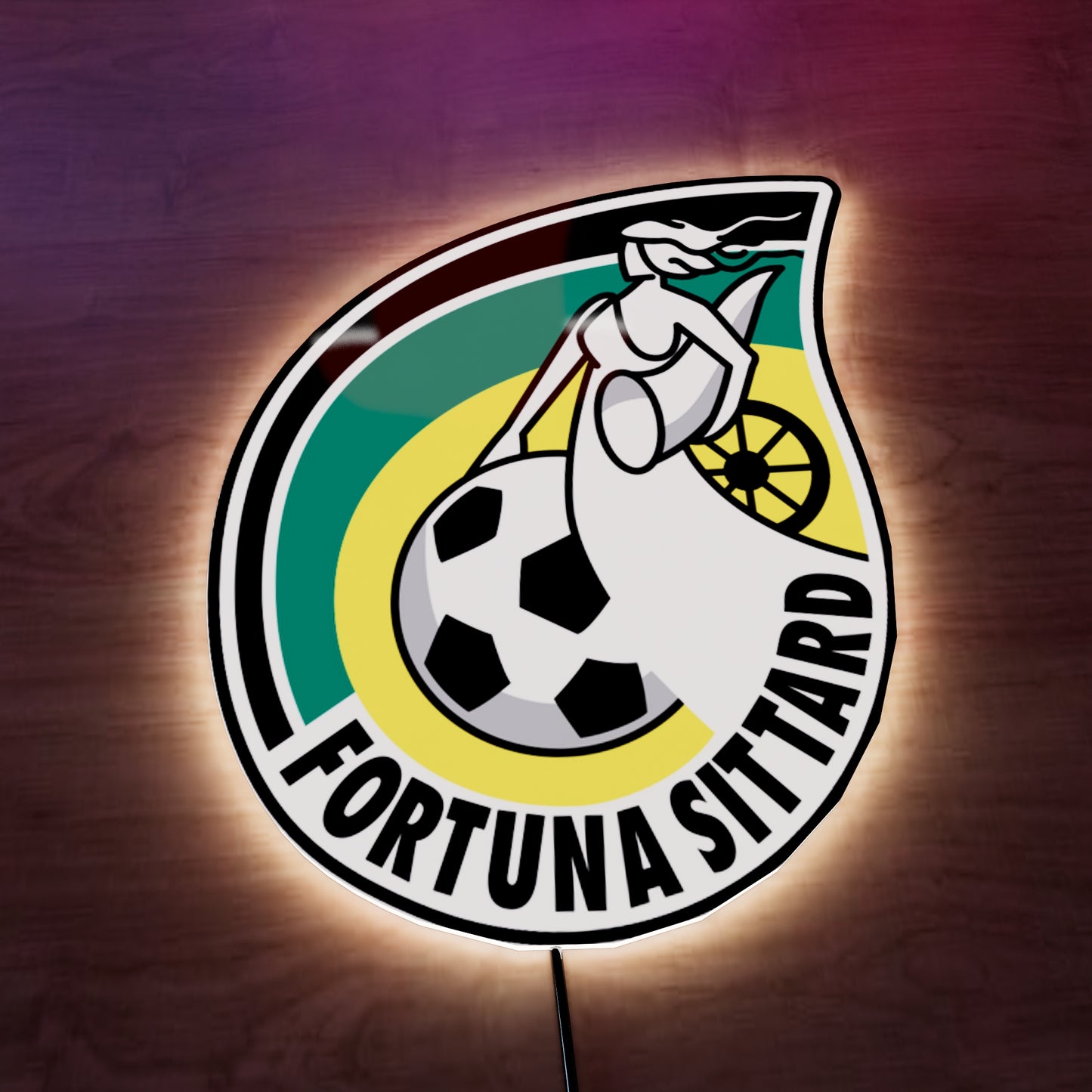 Sittard FC logo LED Wall light