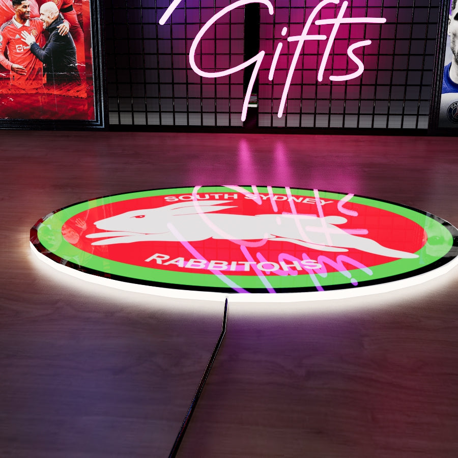 South Sydney Rabbitohs Logo LED Wall light
