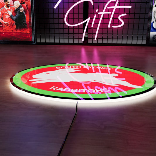 South Sydney Rabbitohs Logo LED Wall light