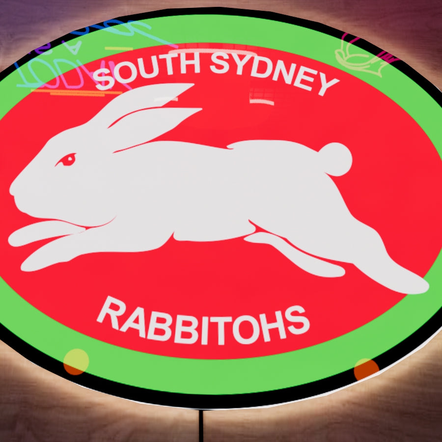 South Sydney Rabbitohs Logo LED Wall light