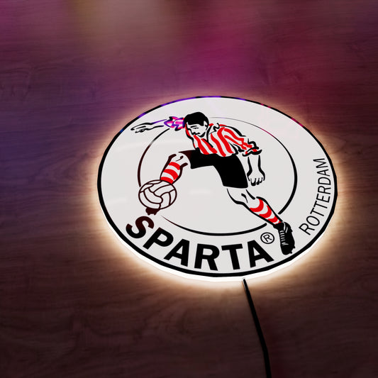 Sparta Rotterdam FC logo LED Wall light