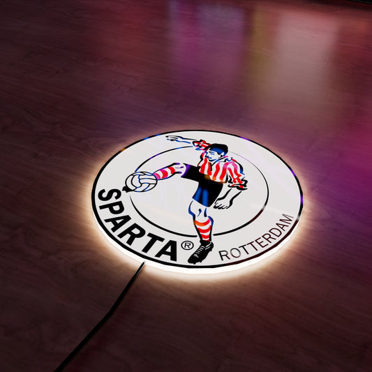 Sparta Rotterdam FC logo LED Wall light