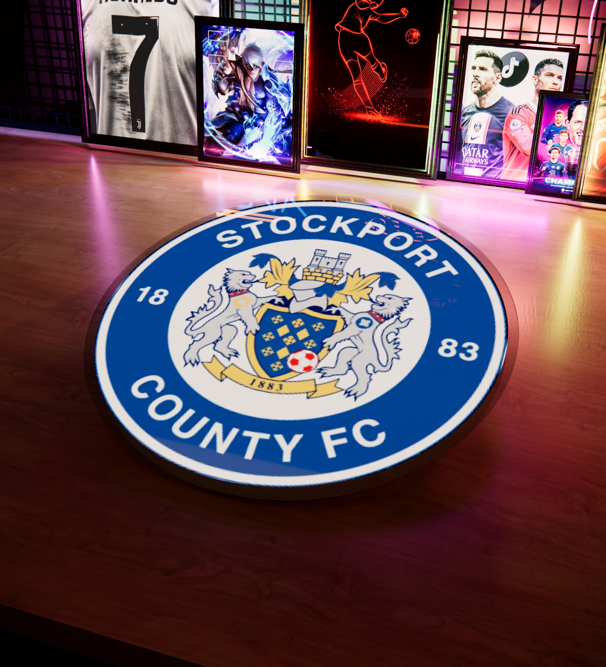 STO FC Badge LED 15 inches (38cm)