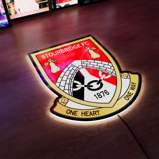 Stourbridge FC badge LED Wall light