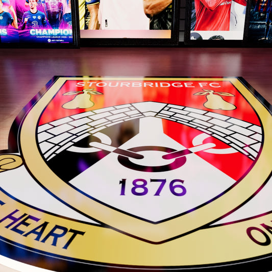 Stourbridge FC badge LED Wall light