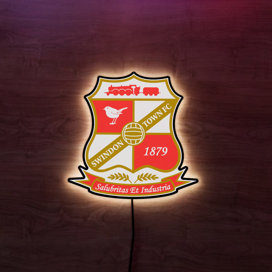 Swindon Town FC Badge LED Wall light