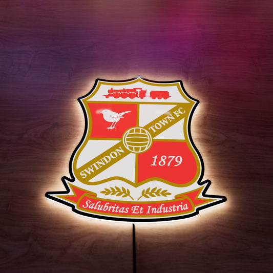 Swindon Town FC Badge LED Wall light