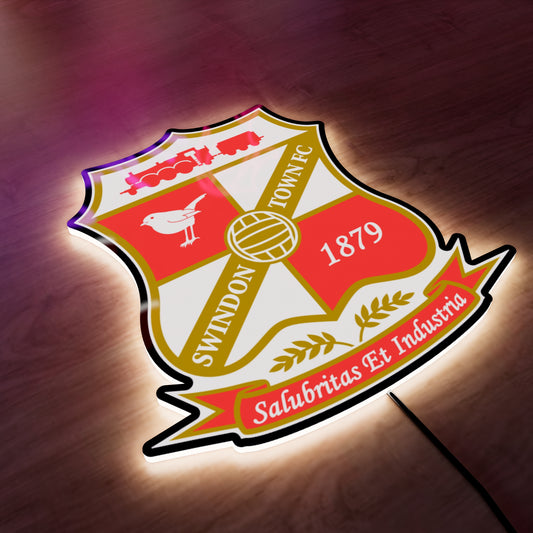 Swindon Town FC Badge LED Wall light