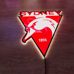 Sydney Swans Logo LED Wall light