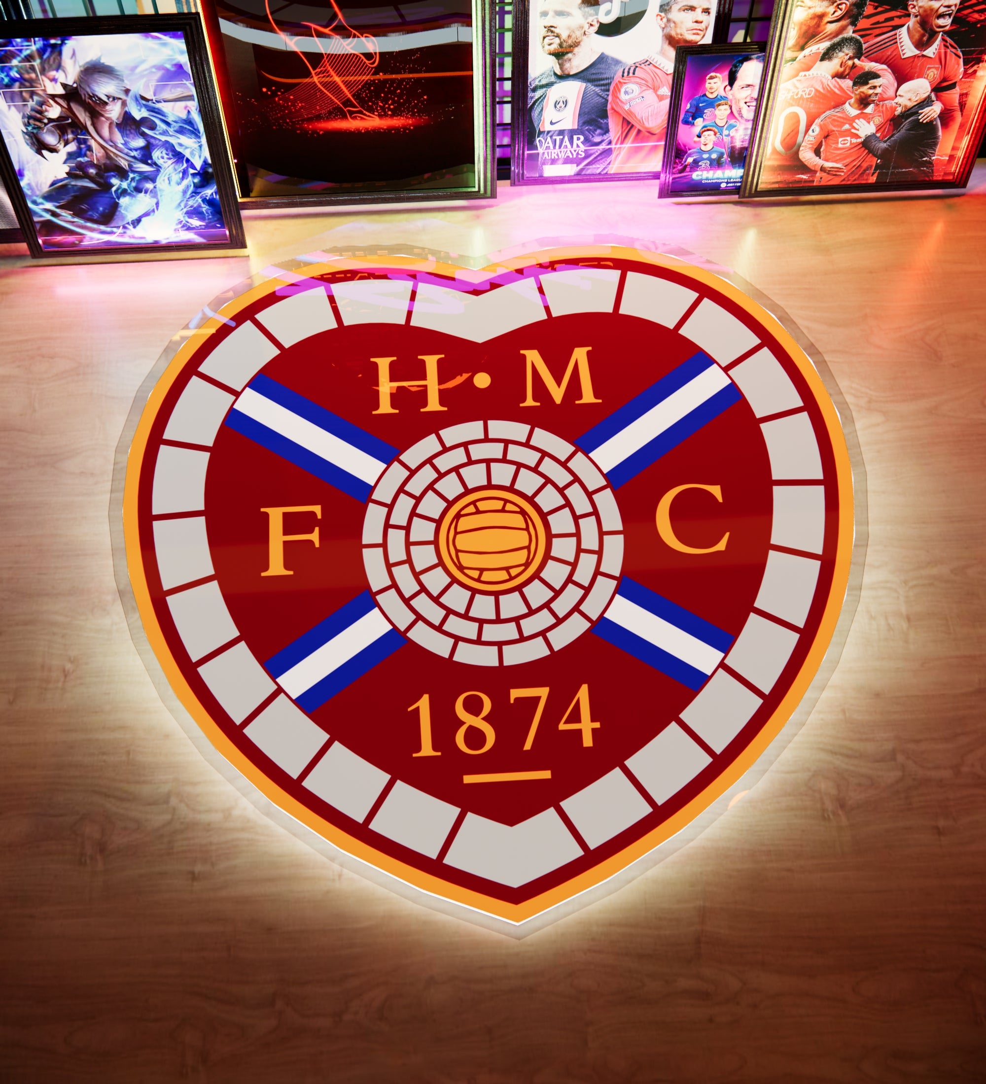 HM FC Badge LED 15 inches (38cm)