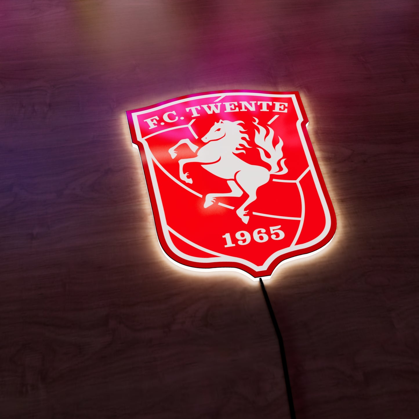 Twente FC logo LED Wall light