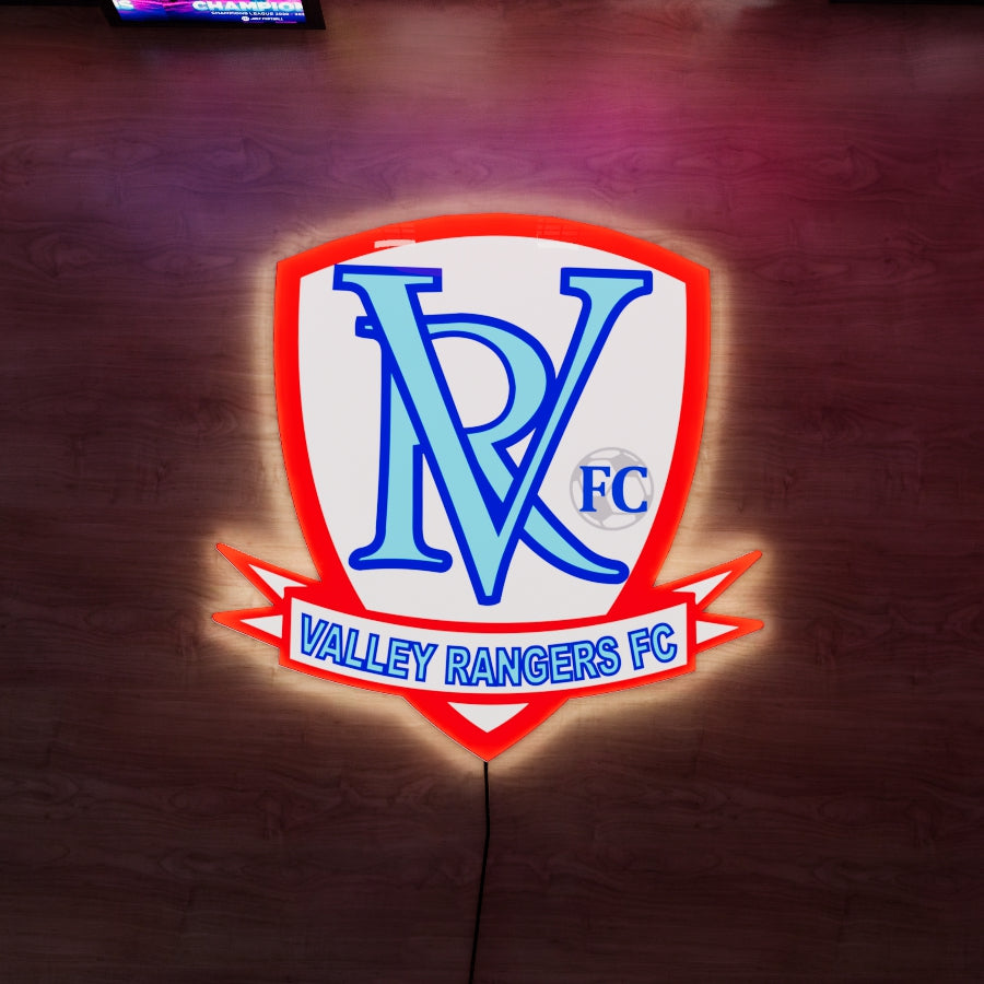 Valley Rangers FC badge LED Wall light