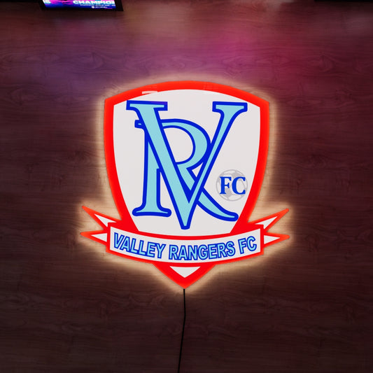 Valley Rangers FC badge LED Wall light