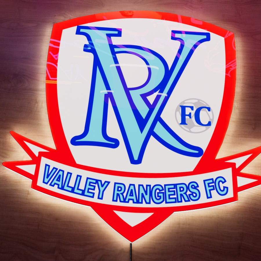 Valley Rangers FC badge LED Wall light