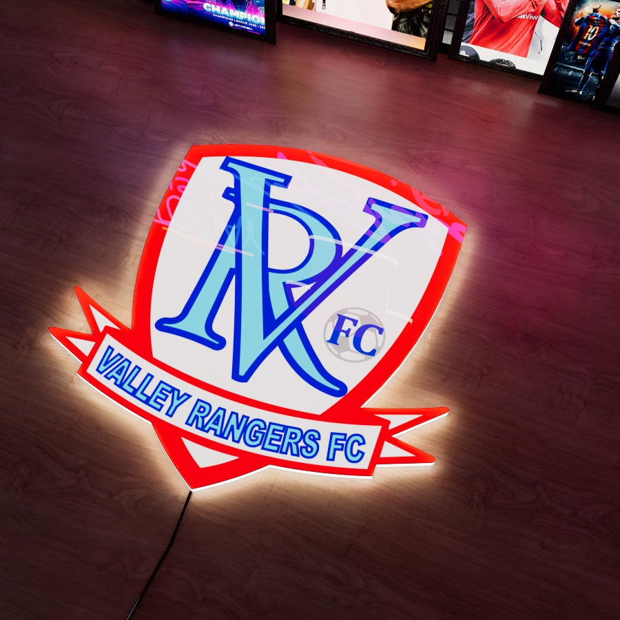 Valley Rangers FC badge LED Wall light