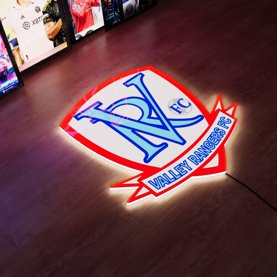 Valley Rangers FC badge LED Wall light