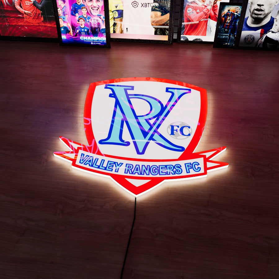 Valley Rangers FC badge LED Wall light