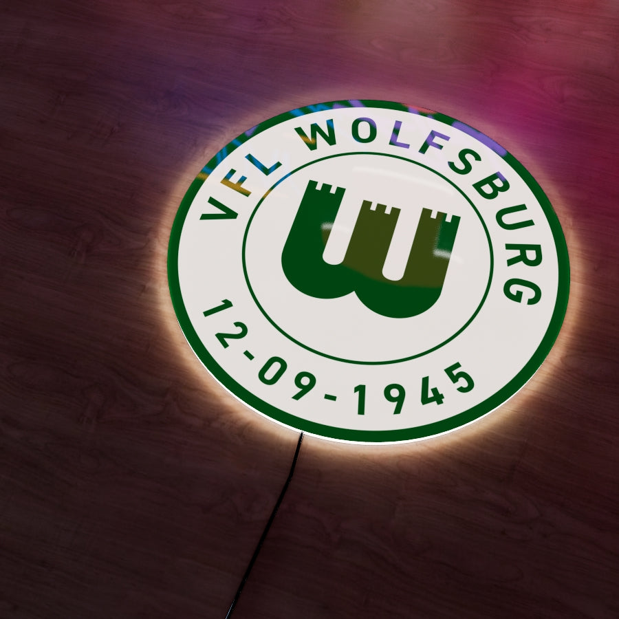 VfL Wolfsburg badge LED Wall light