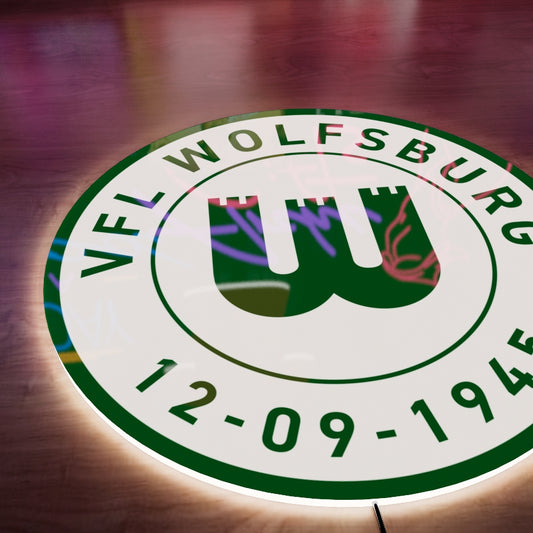 VfL Wolfsburg badge LED Wall light