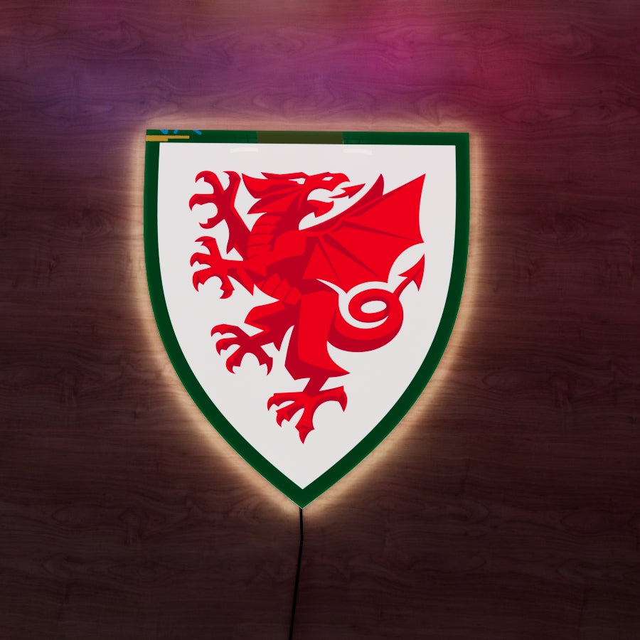 Wales National FC Logo LED Wall light