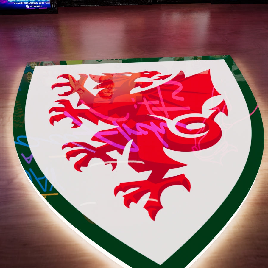 Wales National FC Logo LED Wall light