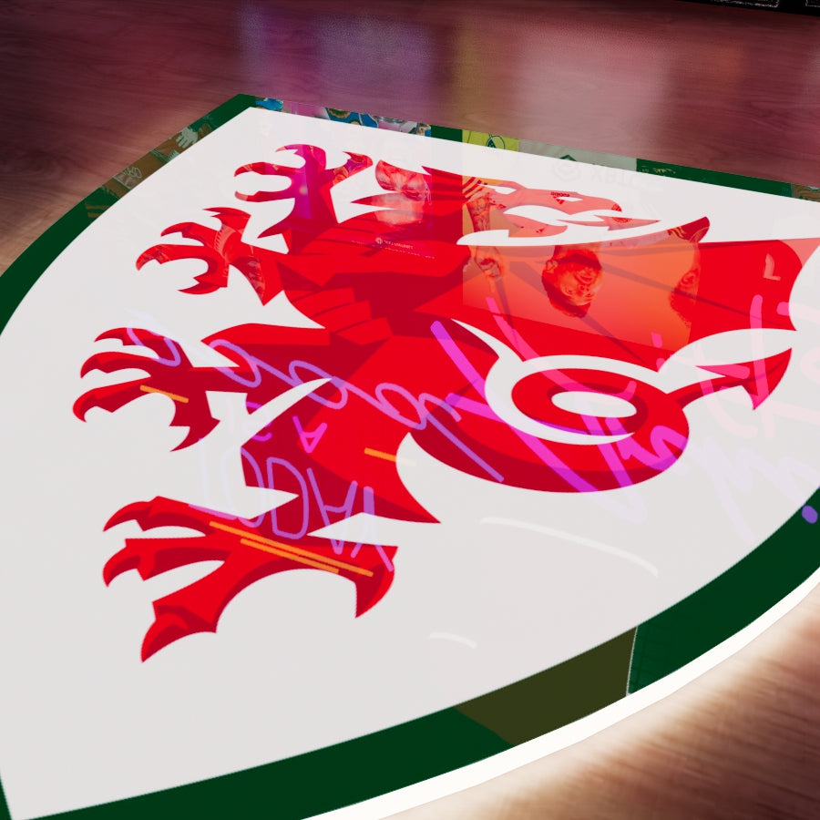 Wales National FC Logo LED Wall light