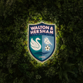 Walton and Hersham FC Logo LED Wall light