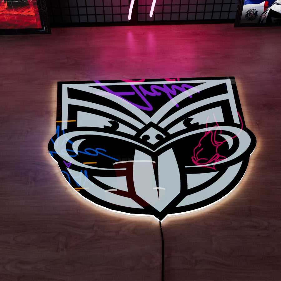 Warriors Logo LED Wall light