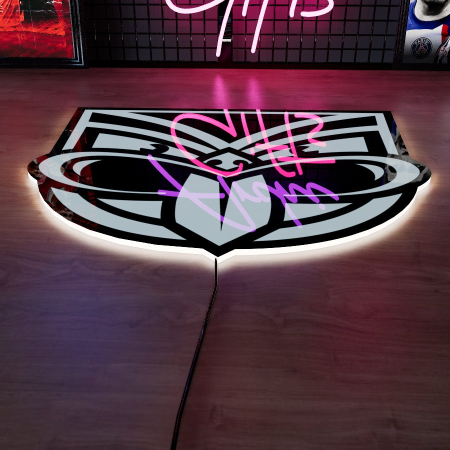 Warriors Logo LED Wall light