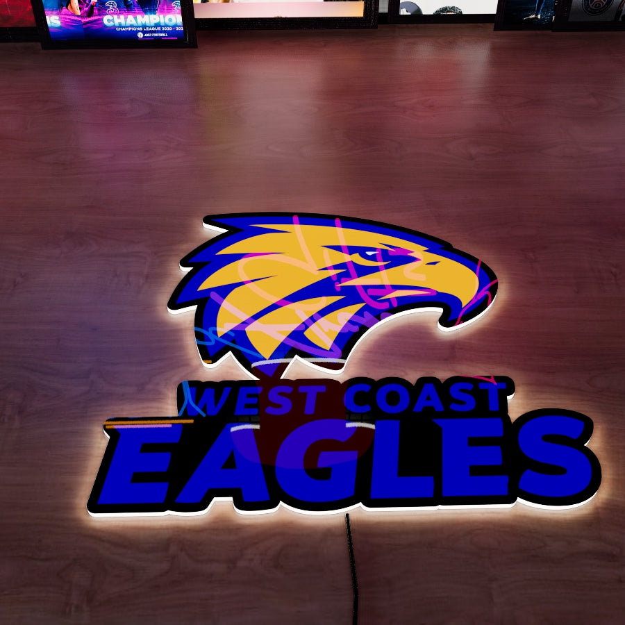 West Coast Eagles Logo LED Wall light