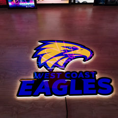 West Coast Eagles Logo LED Wall light