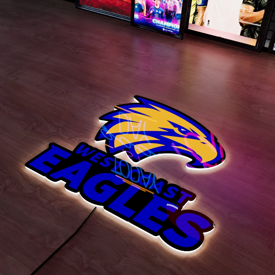 West Coast Eagles Logo LED Wall light