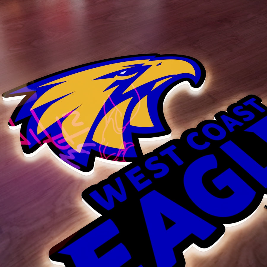 West Coast Eagles Logo LED Wall light