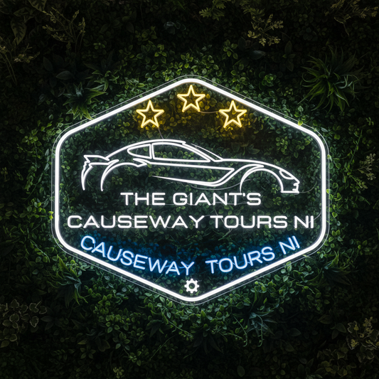 THE GIANT'S CAUSEWAY TOURS NI Logo Neon Sign