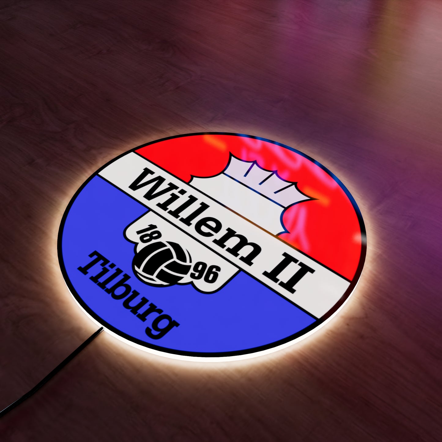 Willem II FC logo LED Wall light