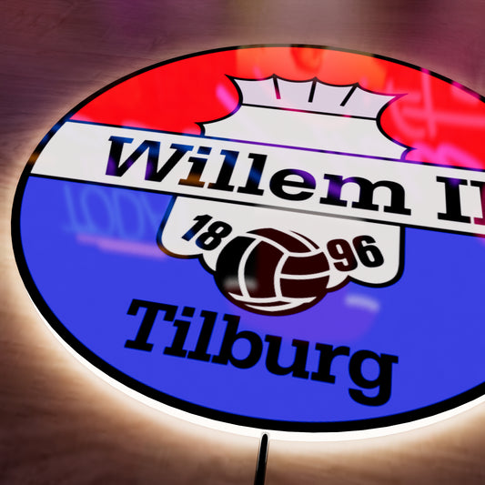 Willem II FC logo LED Wall light