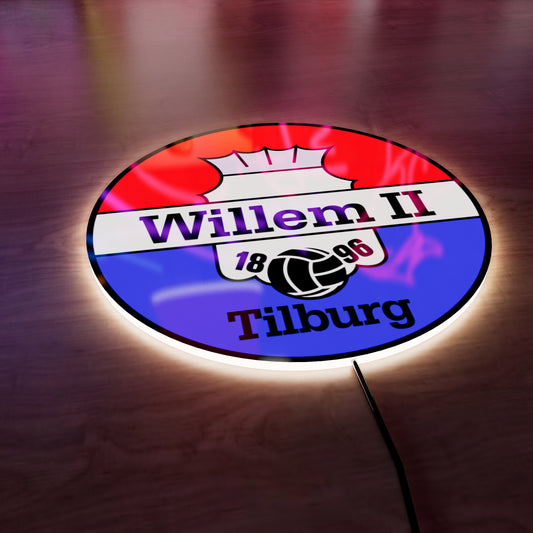 Willem II FC logo LED Wall light