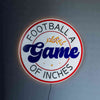 Wooden LED Football Door Sign Football Game Of Inches 15.7 inches