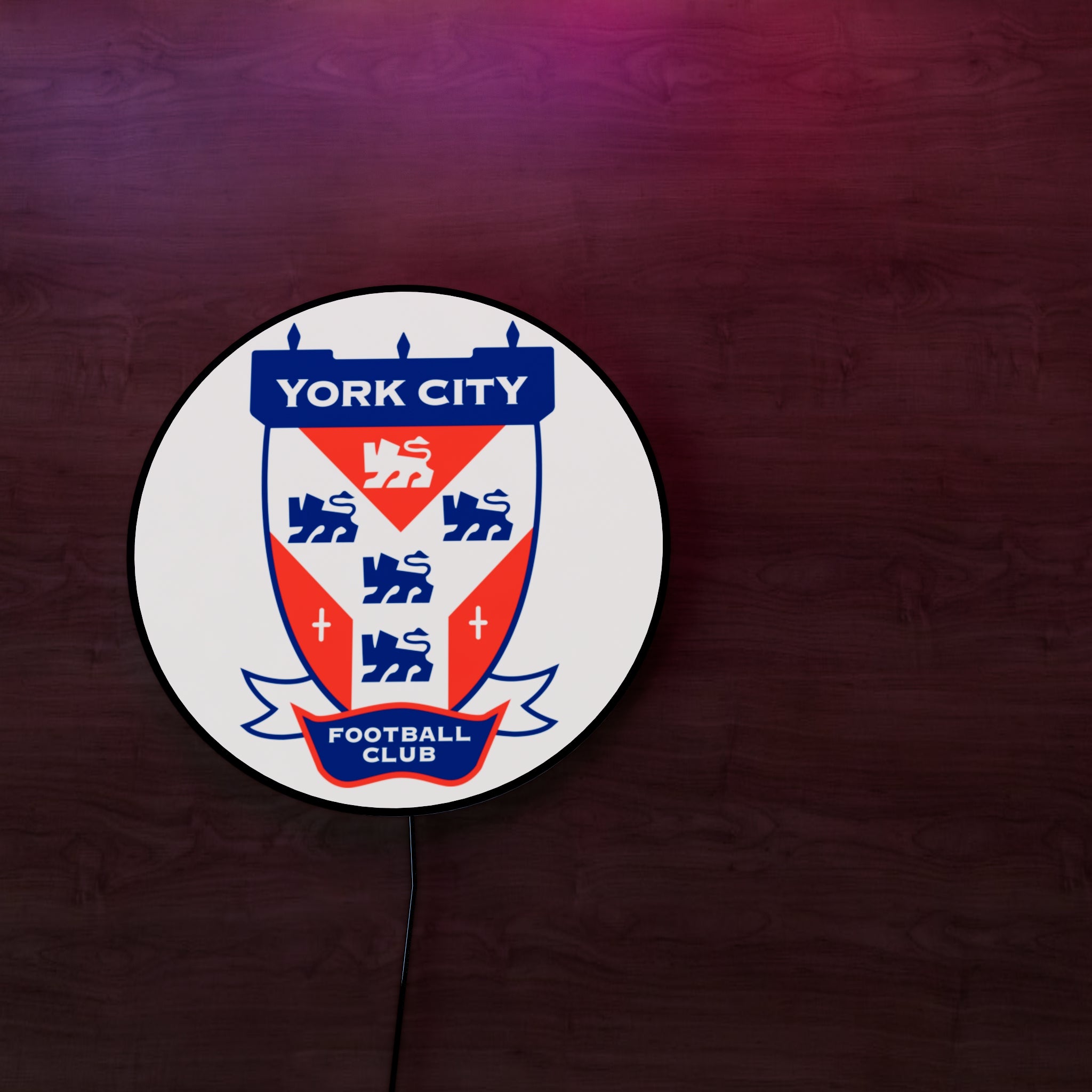 York City FC badge LED Wall light