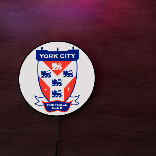 York City FC badge LED Wall light