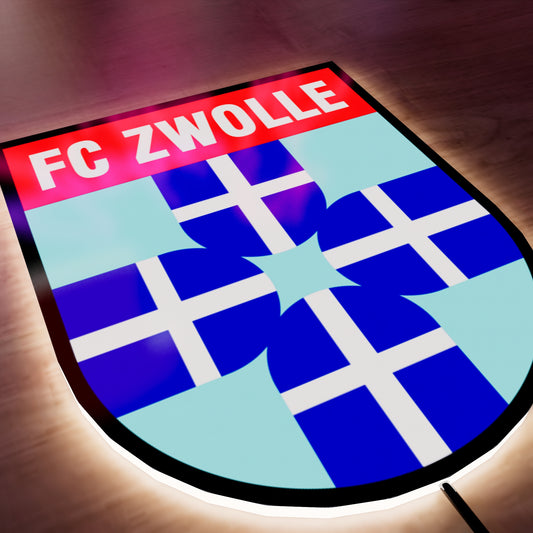 Zwolle FC logo LED Wall light