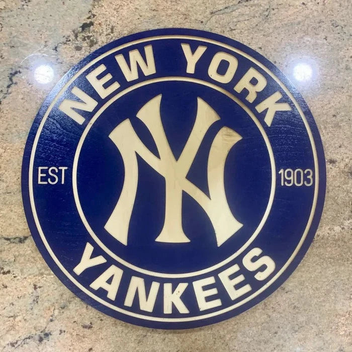 NEW YORK BASEBALL Logo Wall Art Sign Bronx