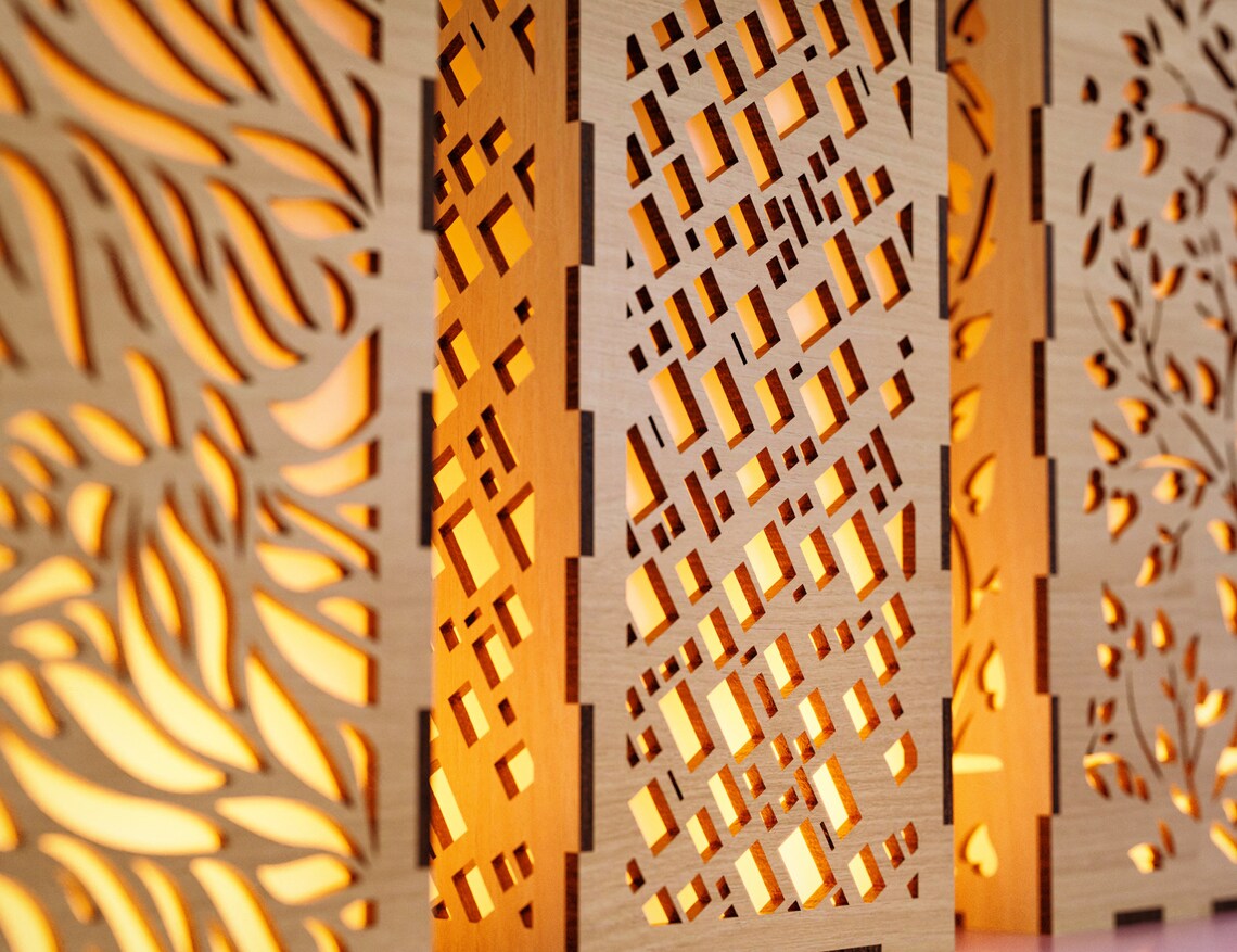 Decorative Wooden table Lamp Lantern Candle Holder Laser Cut Tea
